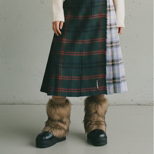 Jambières Vintage en Fausse Fourrure